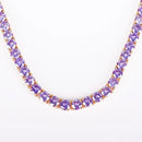 Colar Cravejado de Zircônia Banhado a Ouro 24K