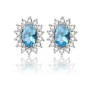 Brinco Oval com Esmeralda