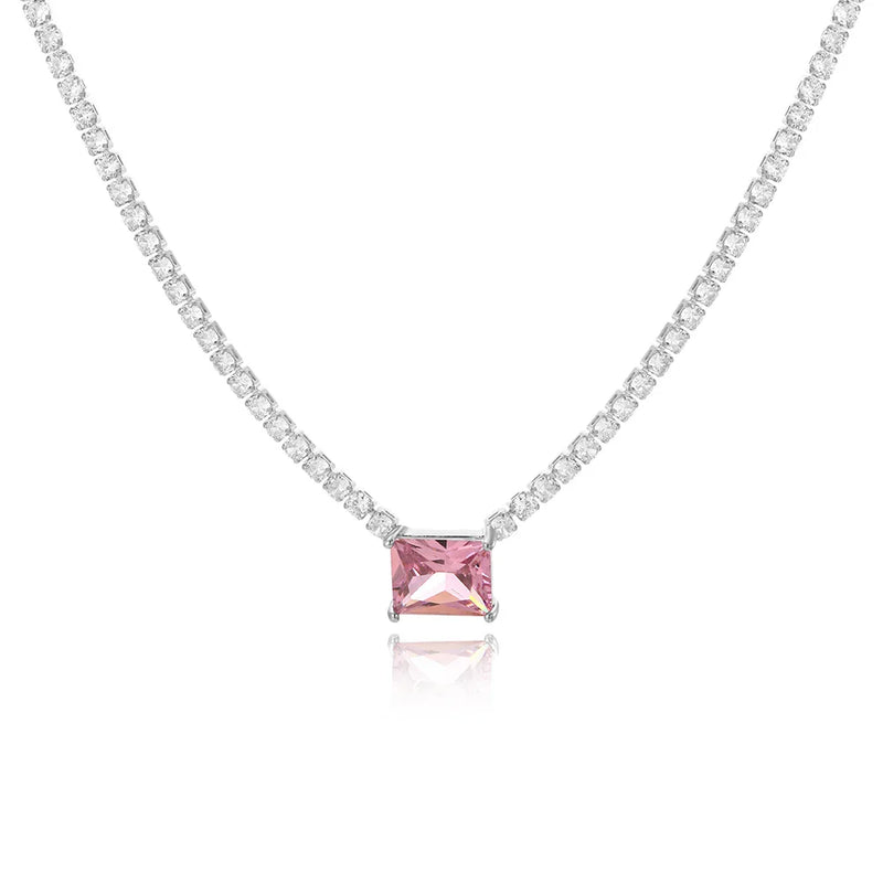 Colar Cravejada Com Zircônia